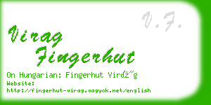virag fingerhut business card